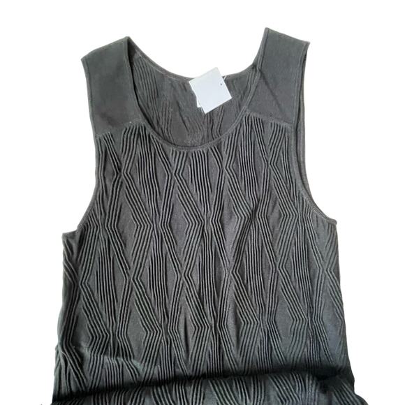 Club Monaco Jalin Dress Textured Knit Dress New with Tags Black $189 - Picture 4 of 14